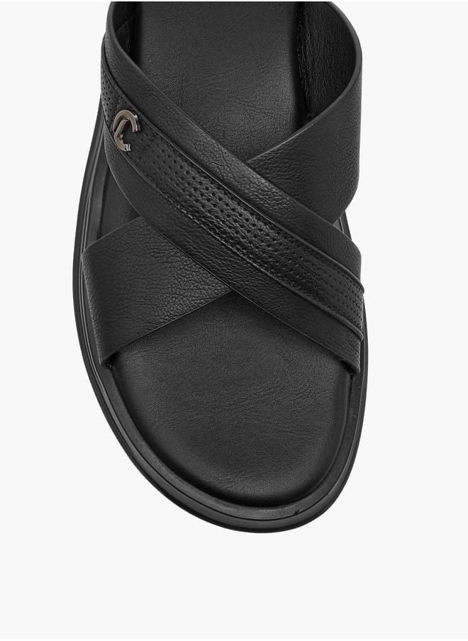 Men's Textured Slip-On Sandals