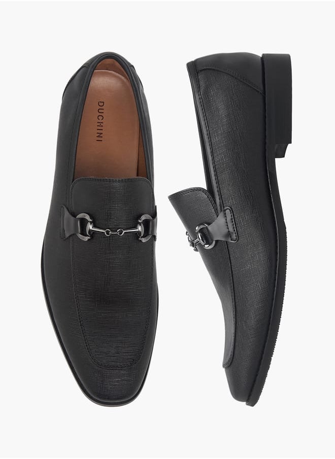 Men's Metal Accent Slip-On Loafers