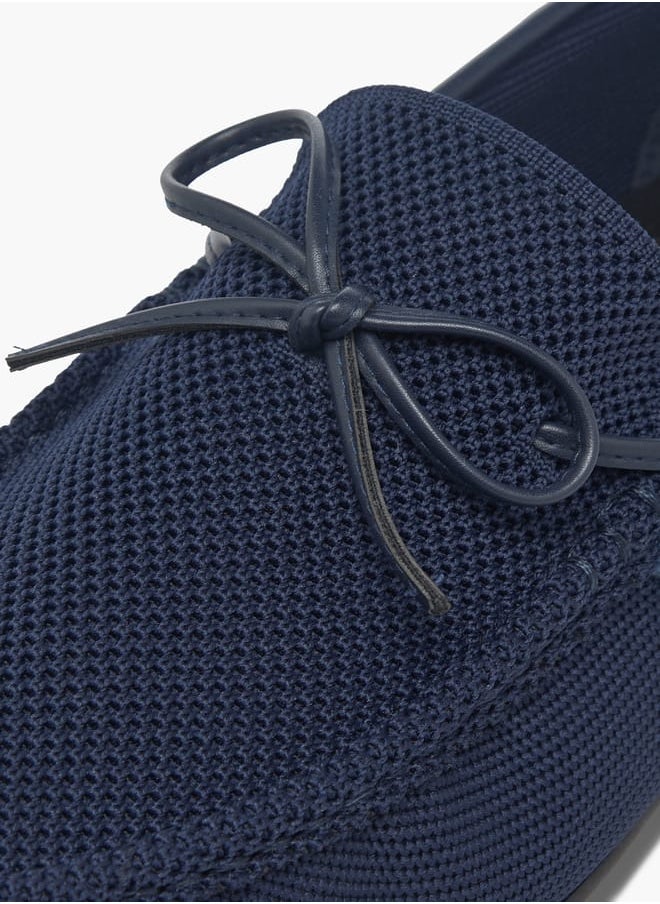 Men's Textured Slip-On Moccasins