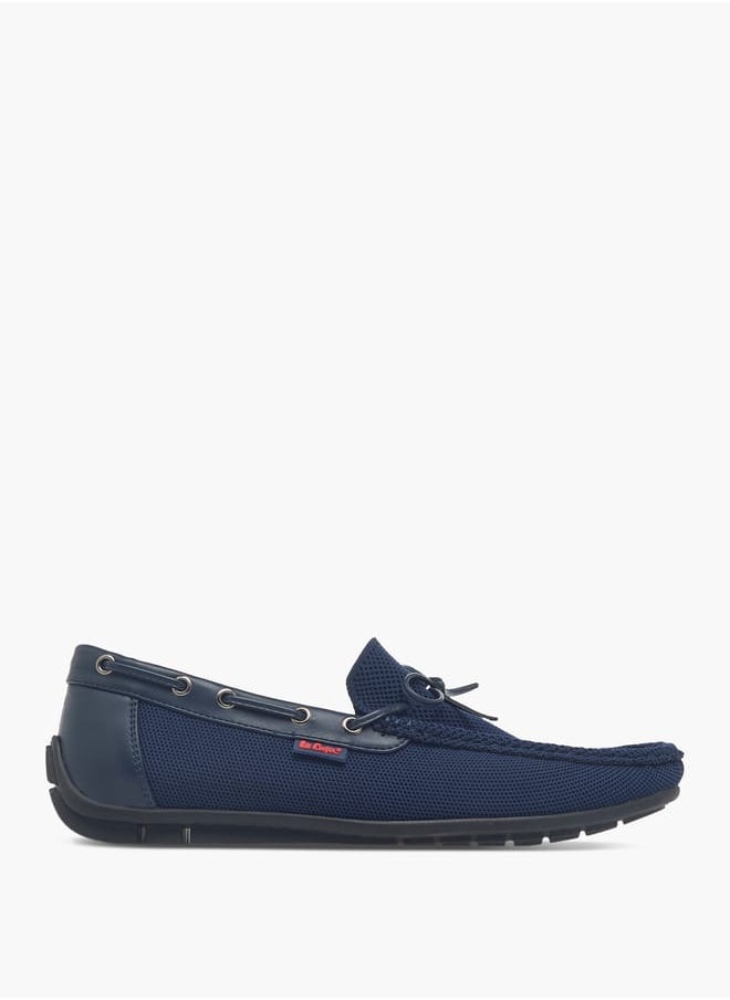 Men's Textured Slip-On Moccasins