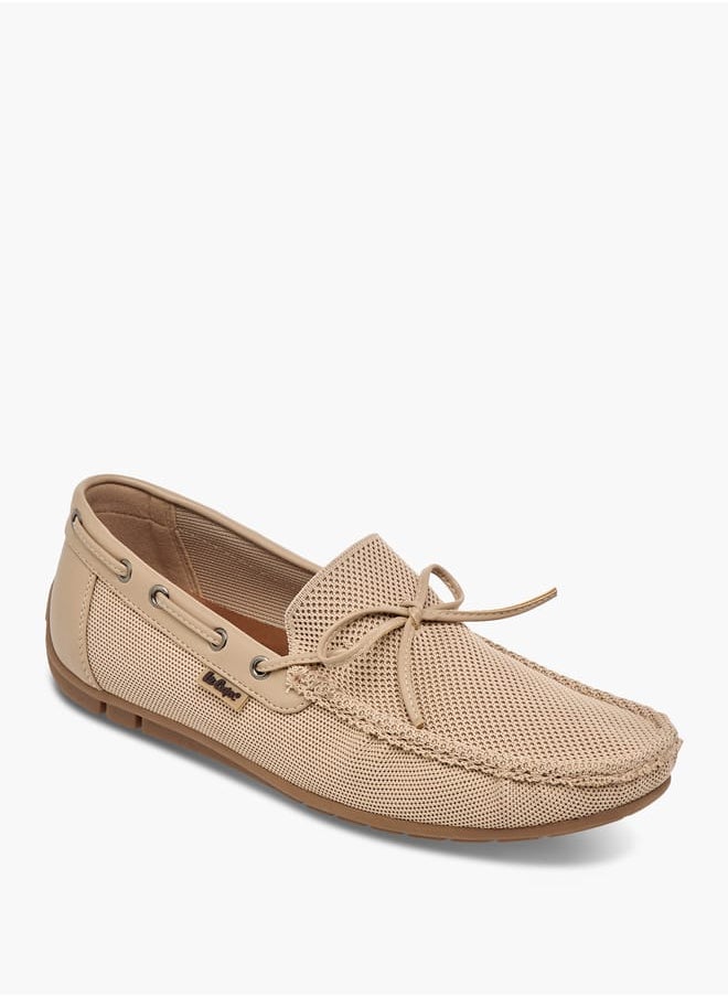 Men's Textured Slip-On Moccasins