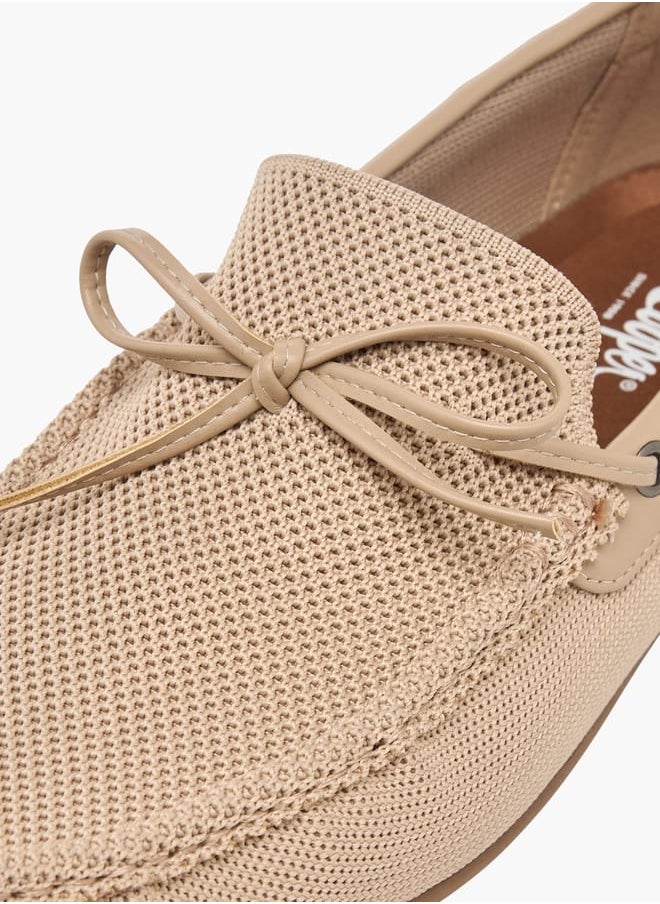 Men's Textured Slip-On Moccasins