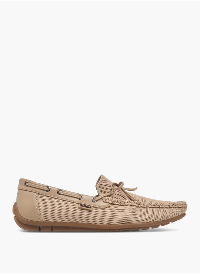 Men's Textured Slip-On Moccasins