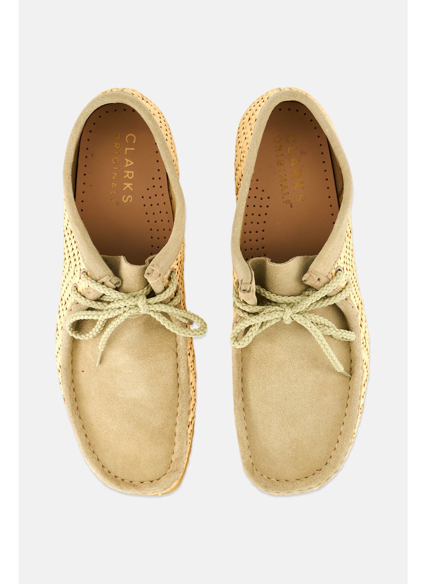 Men Standard Wallabee Lace Up Casual Shoes, Sage Green