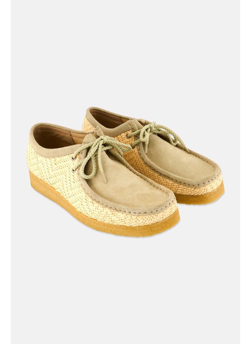 Men Standard Wallabee Lace Up Casual Shoes, Sage Green