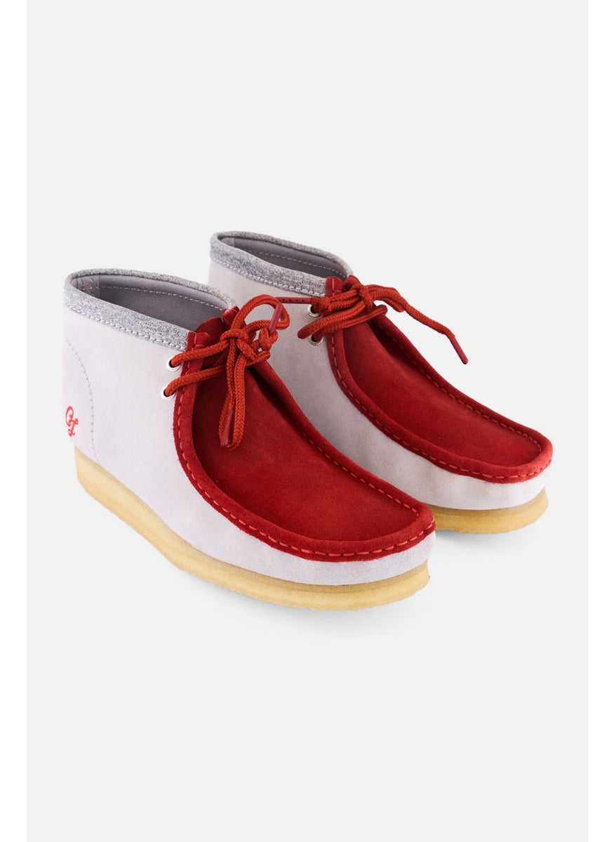 Men Standard Wallabee BT Vcy Lace Up ankle Boots, Red