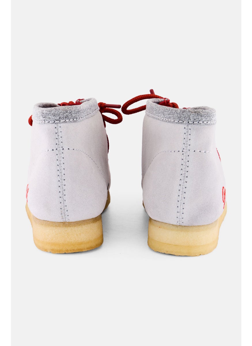 Men Standard Wallabee BT Vcy Lace Up ankle Boots, Red