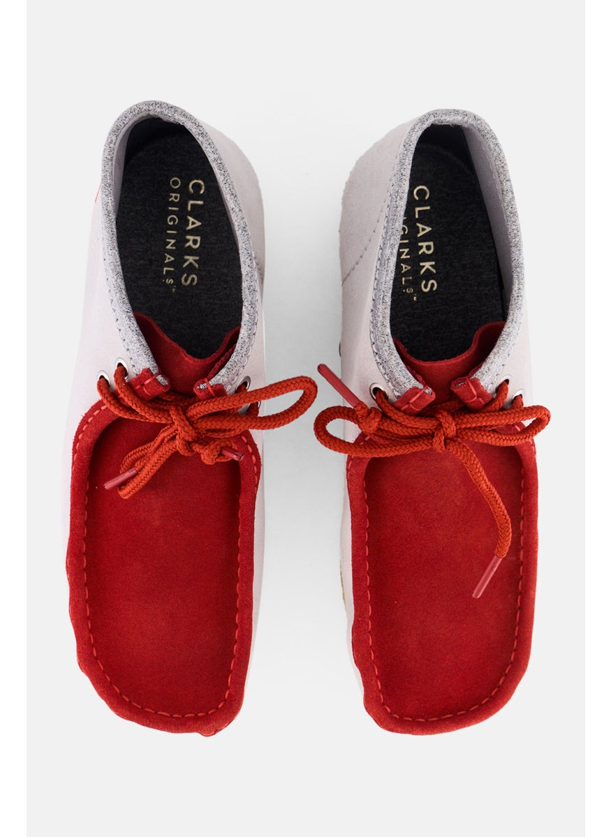 Men Standard Wallabee BT Vcy Lace Up ankle Boots, Red