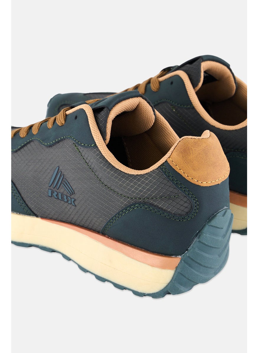 Men Lace Up Casual Shoes, Dark Green