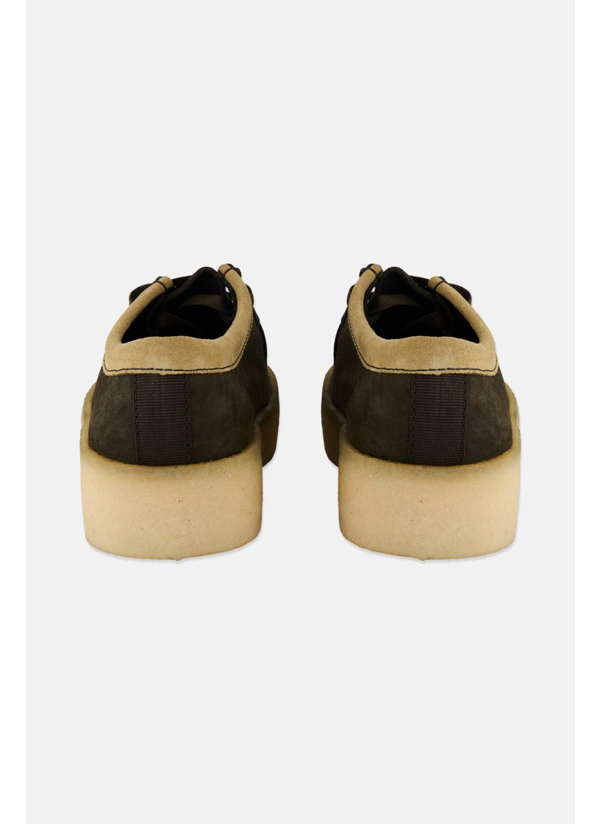 Men Standard Wallabee Cup Lace Up Shoes, Dark Green