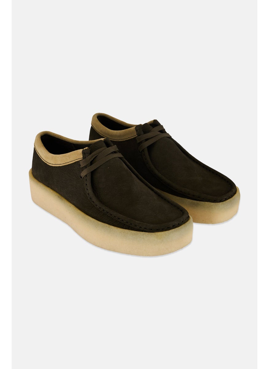 Men Standard Wallabee Cup Lace Up Shoes, Dark Green