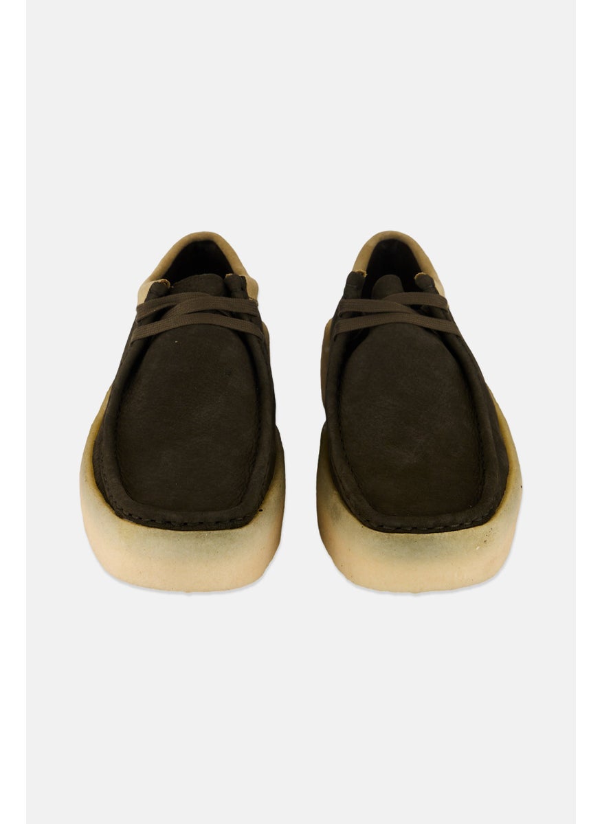 Men Standard Wallabee Cup Lace Up Shoes, Dark Green