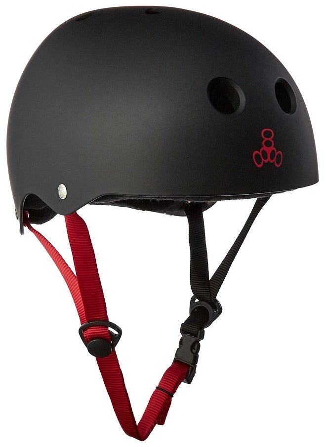 Sweatsaver Halo Water Helmet For Wakeboarding And Waterskiing (2018 Model), Black Rubber, Small