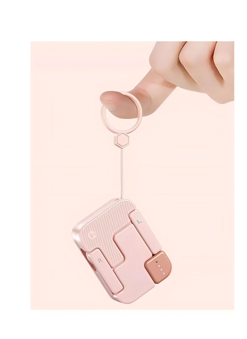 Bluetooth Earpiece Handsfree Bluetooth Headset for Driving, V5.3 Bluetooth Headsets Earpiece with 25Hrs Talk Time, Dual Mic Mute Two Device Connection for iPhone Android and Laptop (pink)