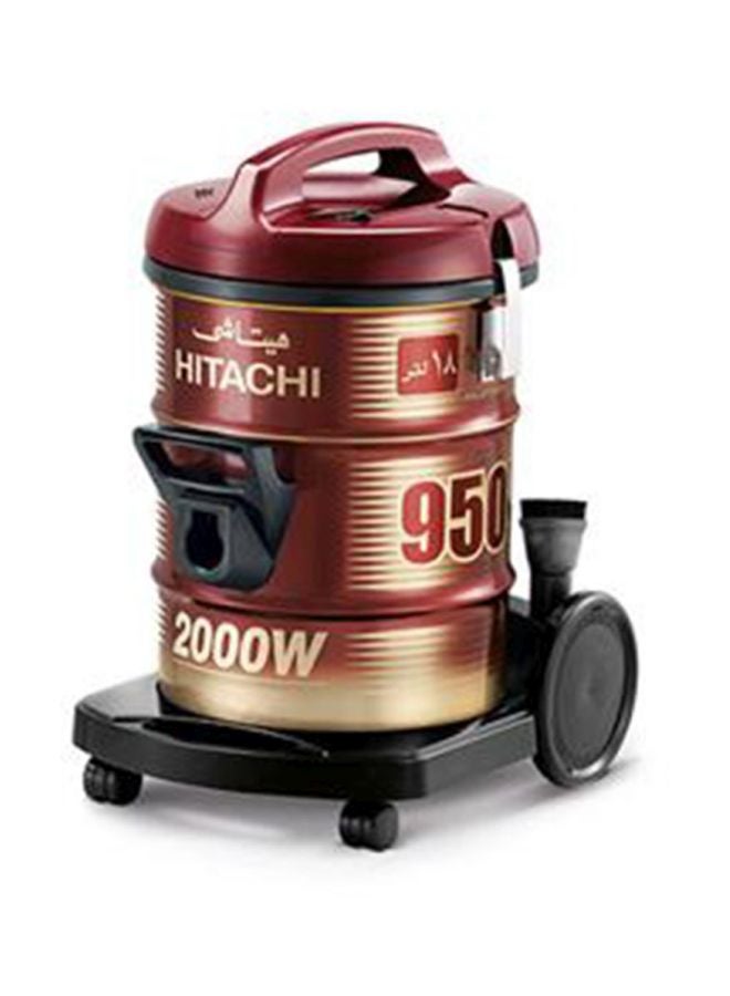 Drum Vacuum Cleaner 2000W 2000 W CV950Y-SS220-WR Red/Gold