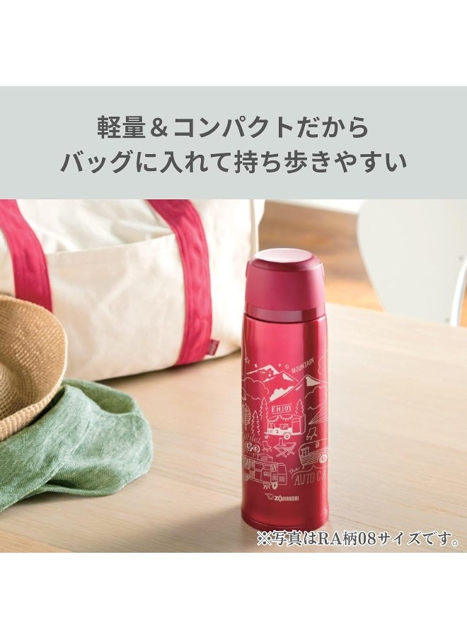 Zojirushi SJ-JS10RA Stainless Steel Bottle Mug, Red