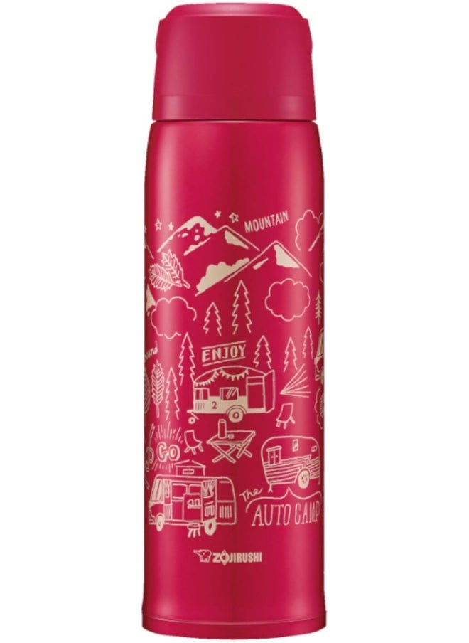 Zojirushi SJ-JS10RA Stainless Steel Bottle Mug, Red