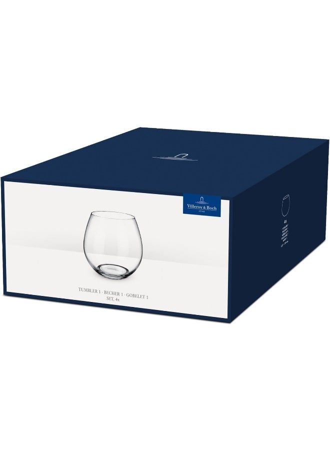 Villeroy & Boch Entree Juice Stemless (Set of 4), Clear