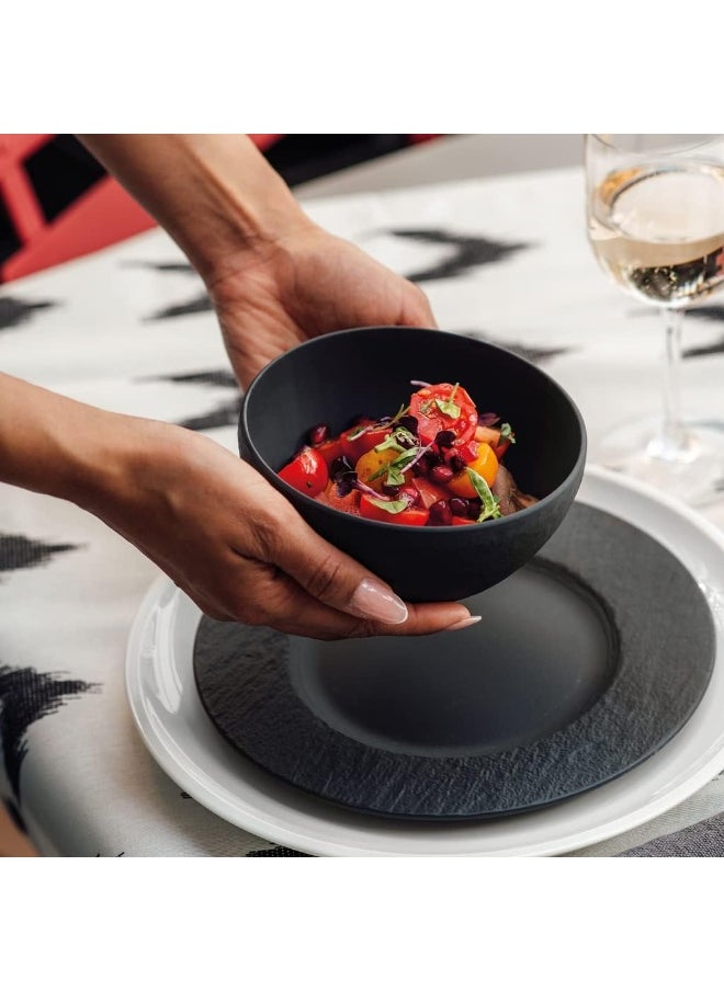Villeroy & Boch - Manufacture Rock Bowl, 650 ml, Premium Porcelain, Dishwasher-safe, microwave-safe, Black