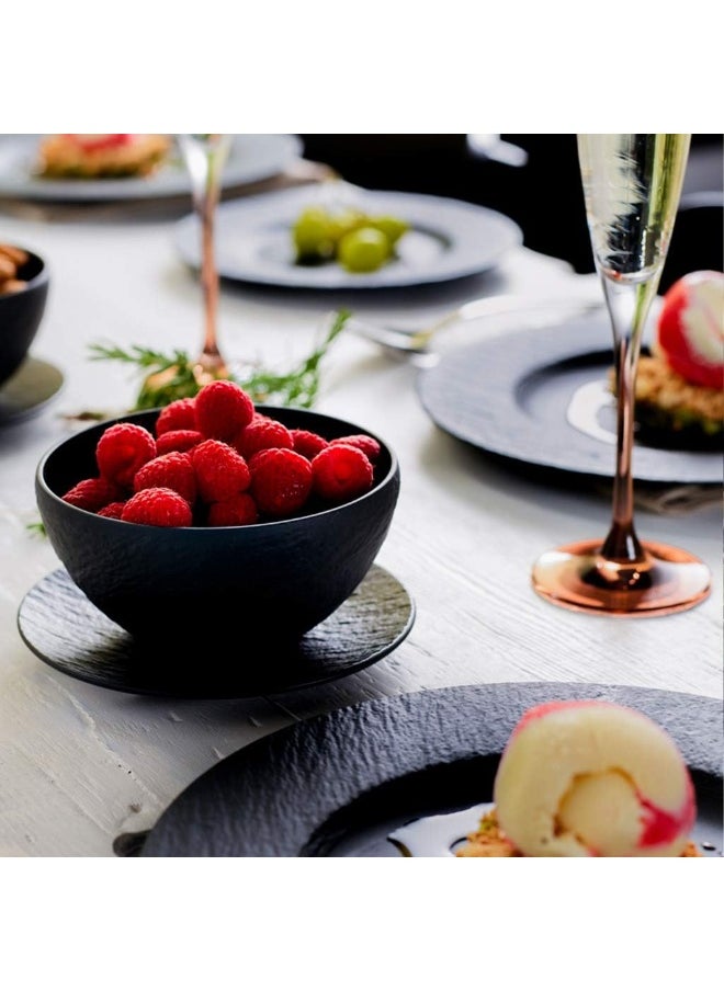 Villeroy & Boch - Manufacture Rock Bowl, 650 ml, Premium Porcelain, Dishwasher-safe, microwave-safe, Black