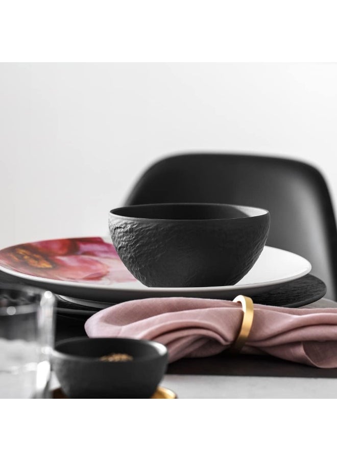 Villeroy & Boch - Manufacture Rock Bowl, 650 ml, Premium Porcelain, Dishwasher-safe, microwave-safe, Black