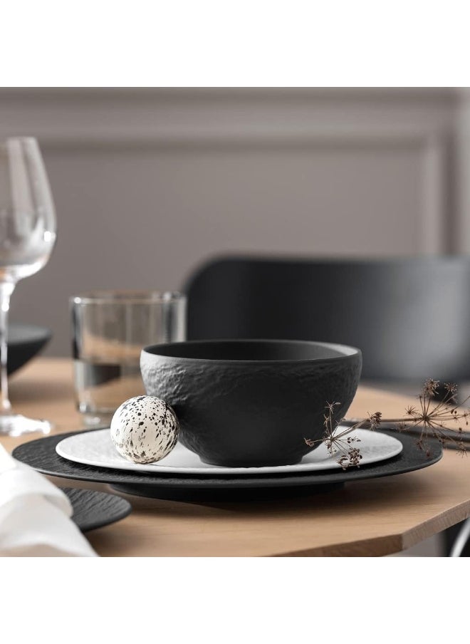 Villeroy & Boch - Manufacture Rock Bowl, 650 ml, Premium Porcelain, Dishwasher-safe, microwave-safe, Black