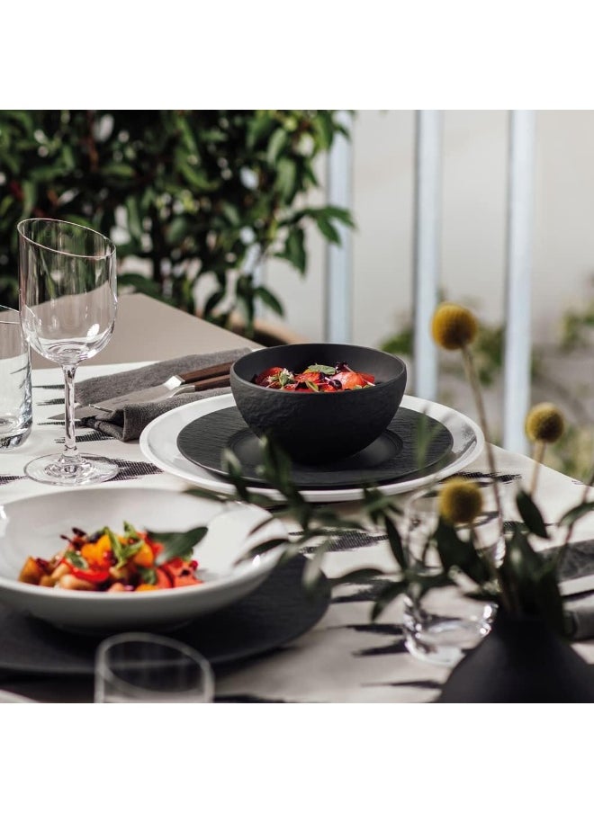 Villeroy & Boch - Manufacture Rock Bowl, 650 ml, Premium Porcelain, Dishwasher-safe, microwave-safe, Black