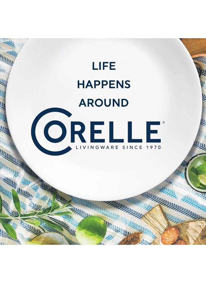 Corelle 1137570 Style Collection Soup and Cereal Bowls, Glass, Portofino