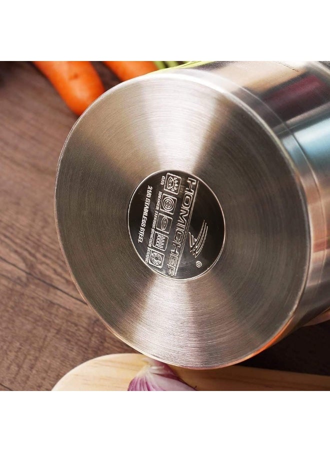 HOMICHEF Matte Polished NICKEL FREE Stainless Steel 1.75 QT(Quart) Sauce Pan/Sauce Pot with Lid