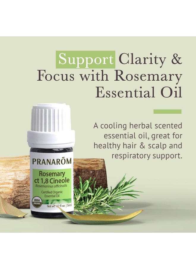 , Essential Oil, Rosemary Ct 1,8 Cineole.17 Fl Oz (5 Ml)