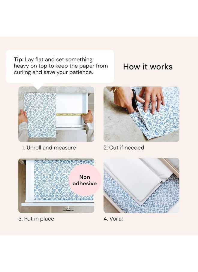 Elodie Essentials Scented Drawer Liners Vintage Rose