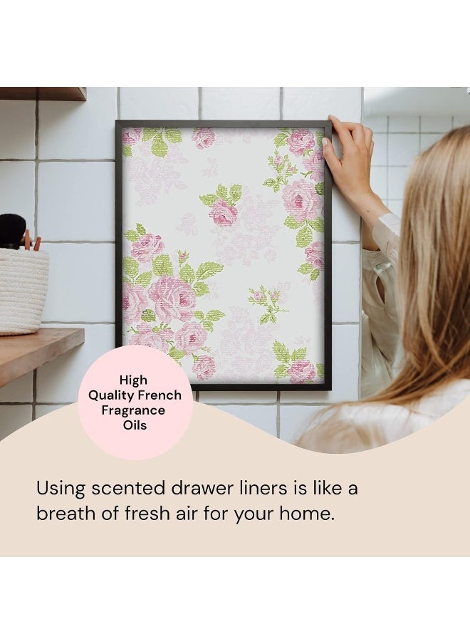 Elodie Essentials Scented Drawer Liners Vintage Rose