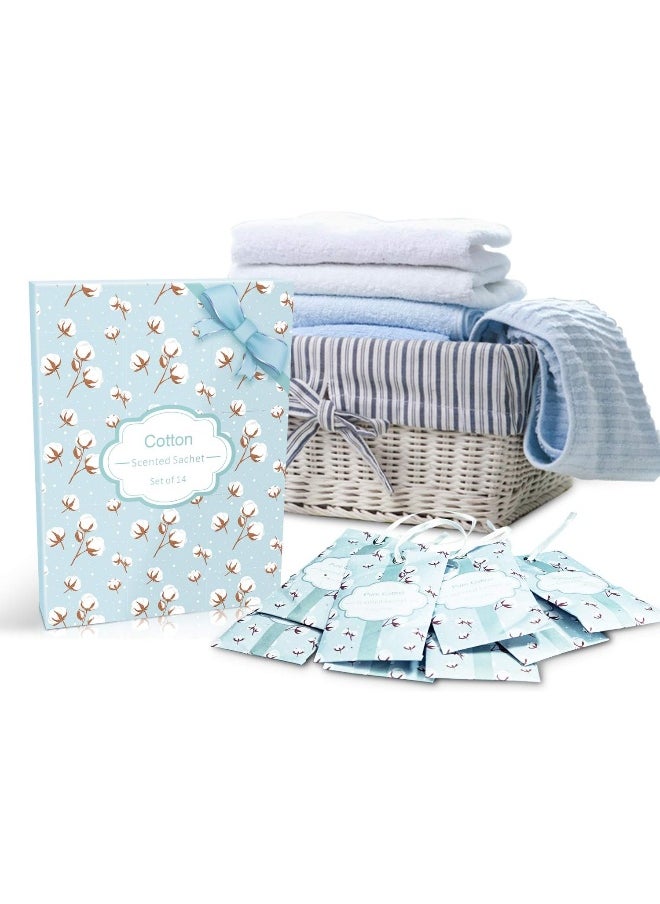 SCENTORINI Sachets for Drawers and Closets, Cotton Scented Sachets for Home Drawers and Closets, 14 Pack Sachets Bags Home Fragrance Sachet
