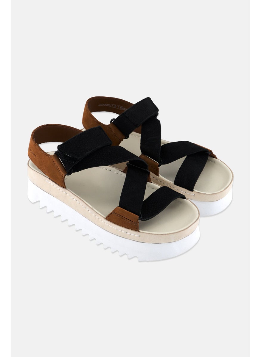 Women Ranger Elvtd Velcro Sandals, Brown