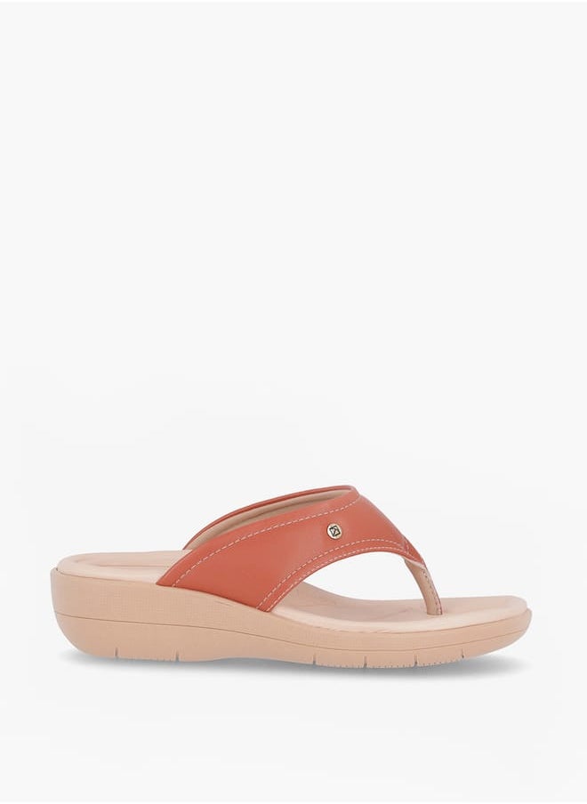 Women Solid Slip-On Flatform Sandals