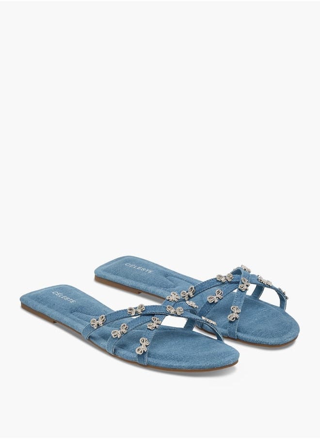 Women's Embellished Slip-On Sandals