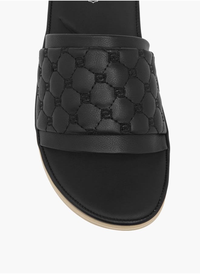 Women's Monogram Quilted Slip-On Sandals