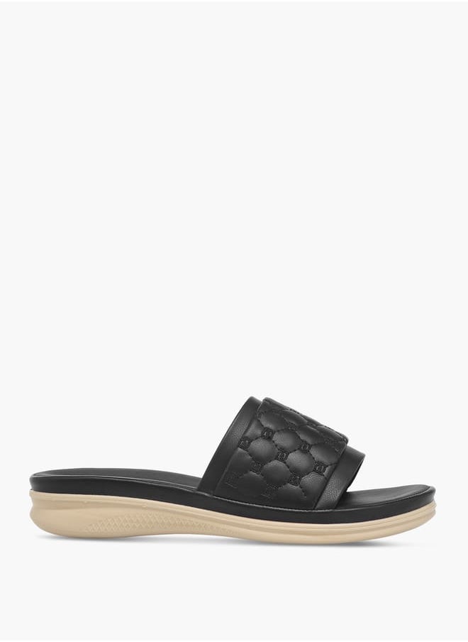 Women's Monogram Quilted Slip-On Sandals