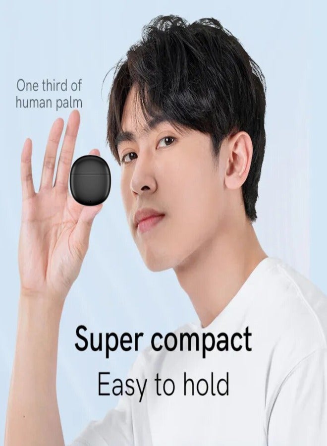 T20 Ailypods TWS Earbuds, 5.3 Bluetooth Earphones, 68ms Low Latency 13mm Driver, HD Calling, 20 Hours Battery Life and Compact Size - black