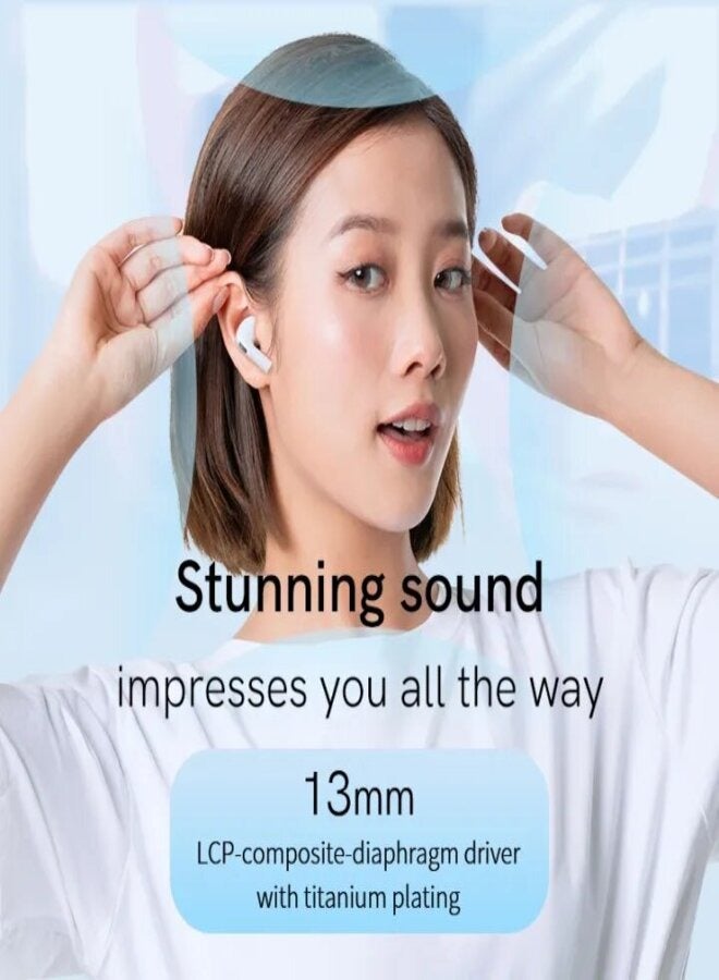 T20 Ailypods TWS Earbuds, 5.3 Bluetooth Earphones, 68ms Low Latency 13mm Driver, HD Calling, 20 Hours Battery Life and Compact Size - black