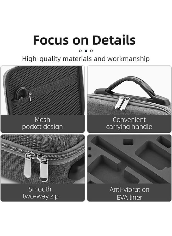 Carrying Case Compatible with DJI Osmo Action 5 PRO/Action 4/Action 3 Camera Accessories, Surface-Waterproof Travel Portable Shockproof Storage Bag