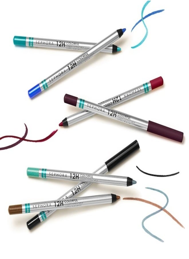 SEPHORA COLLECTION 12-Hour Contour Pencil Eyeliner – 13 Tiramisu (Matte), Long-Lasting, Waterproof & Smudge-Proof Formula for Intense, Precise Eye Definition, 1g