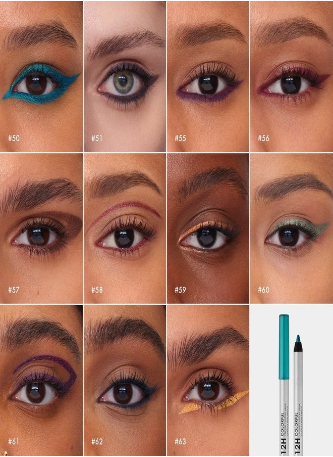 SEPHORA COLLECTION 12-Hour Contour Pencil Eyeliner – 13 Tiramisu (Matte), Long-Lasting, Waterproof & Smudge-Proof Formula for Intense, Precise Eye Definition, 1g