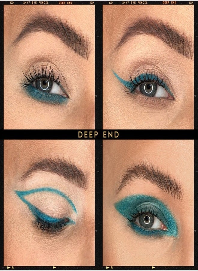 SEPHORA COLLECTION 12-Hour Contour Pencil Eyeliner – 47 Waterfall - Shimmer (Matte), Long-Lasting, Waterproof & Smudge-Proof Formula for Intense, Precise Eye Definition, 1g