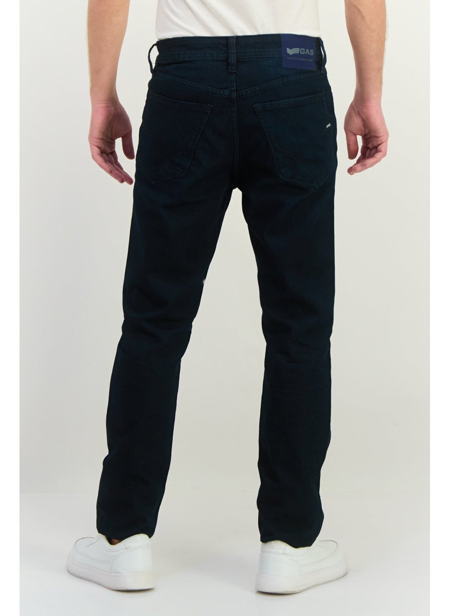 Men Slim Fit Washed Stretchable Denim Jeans, Blue