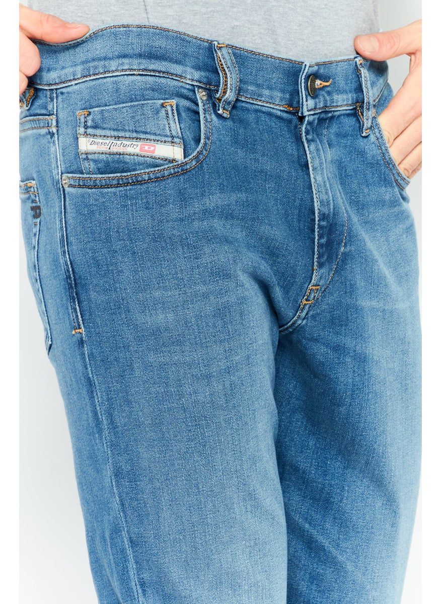 Men Slim Fit Washed Denim Jean, Blue