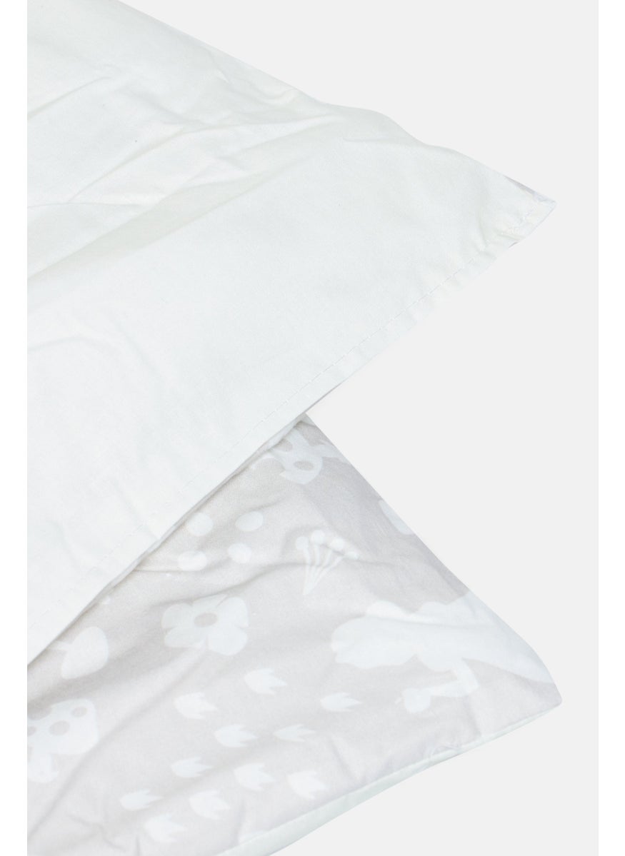 4 Pieces Comforter Set 160 x 240 cm, Gray Combo