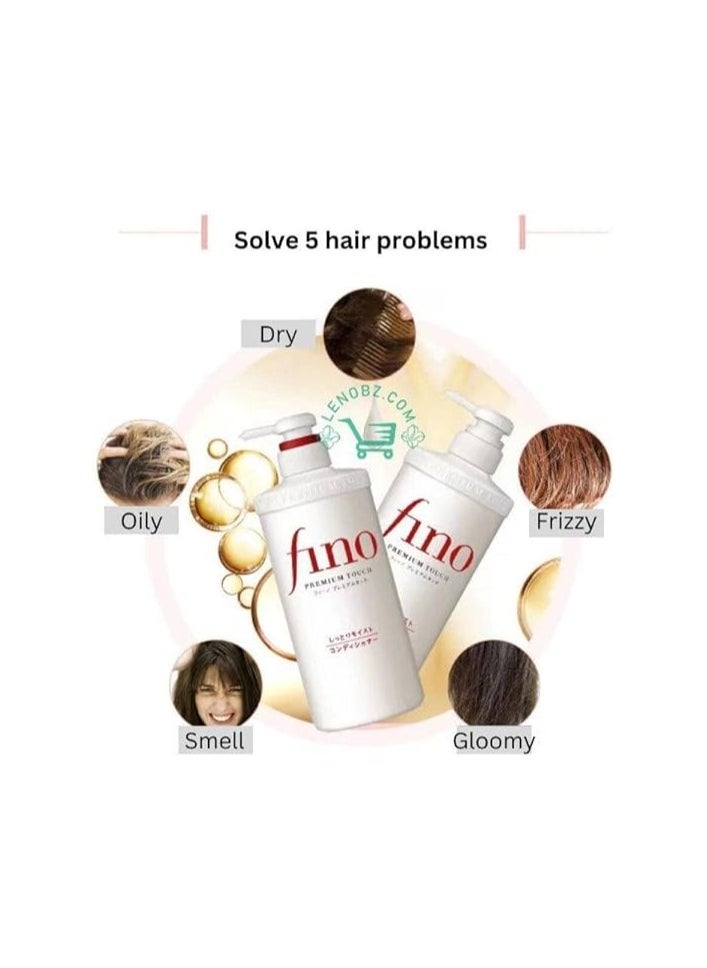 Set of Fino Premium touch hair ste Bundle Hair Shampoo, conditioner and hair mask for damaged hair growth