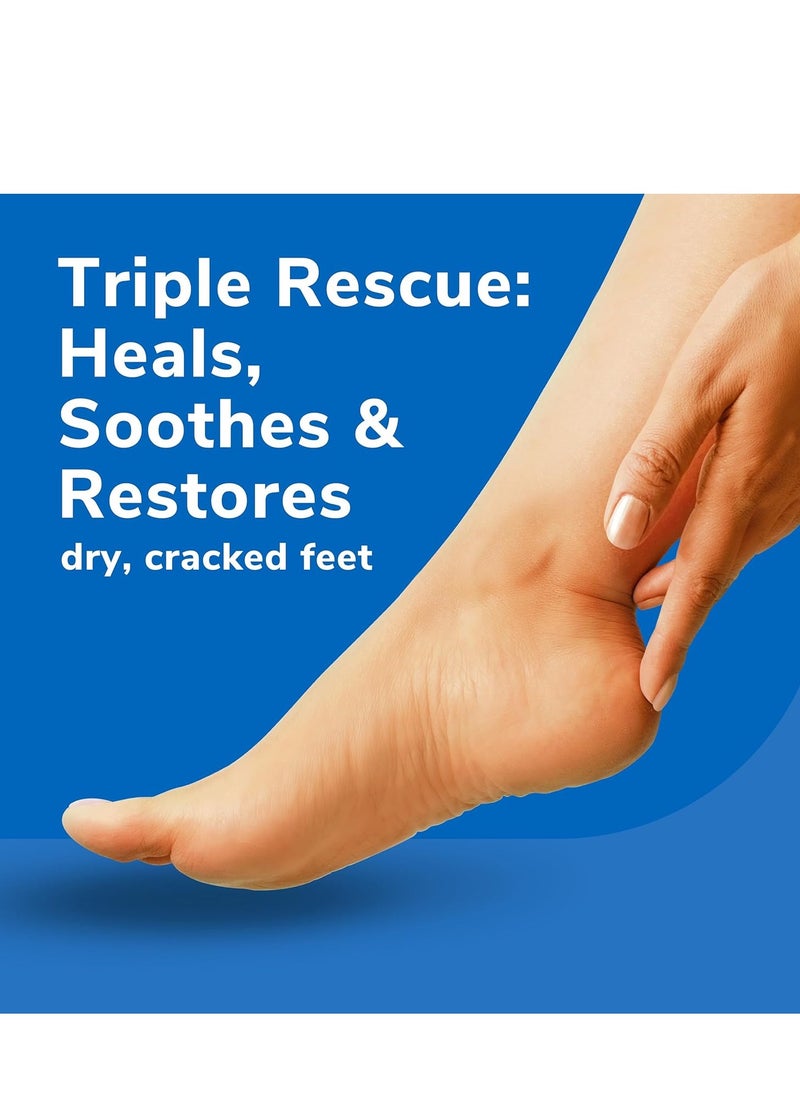 24 Hour Moisturizing Ultra Hydrating Foot Cream Triple Action Heal Soothe Restore Dry Cracked Foot Skin Repair 99gram