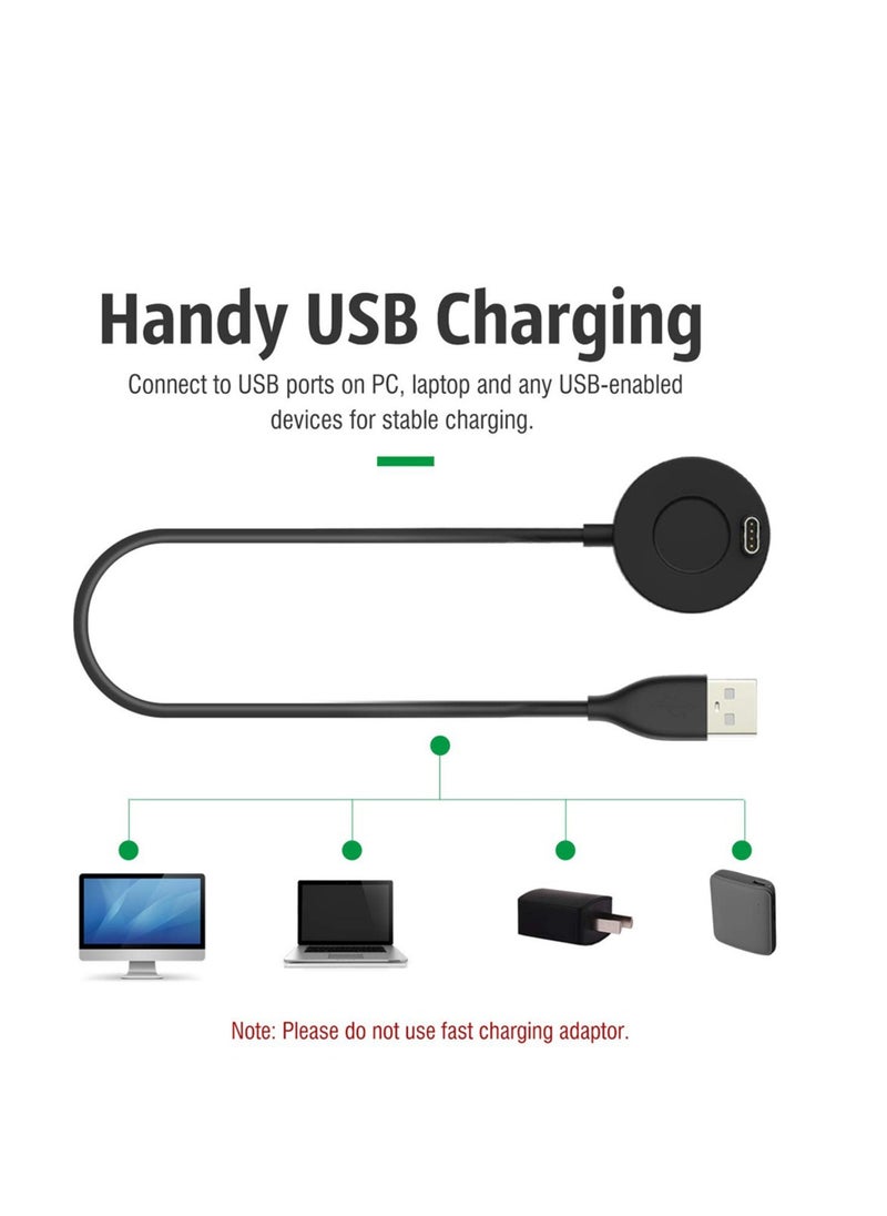 Replacement for Charger Cable USB Charging Station Dock with Data Sync Compatible for Garmin Vivoactive 3/Fenix 5 5S 5X/6 6S 6X Smart Watch